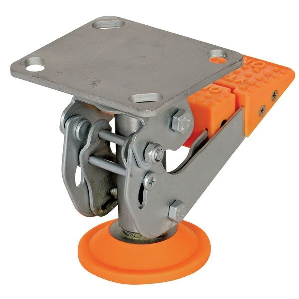 Floor Lck, Top Plate, 5-1/2 in H, 5 in Cstr