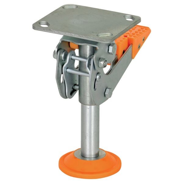 Floor Lck, Top Plate, 8-1/4 in H, 8 in Cstr