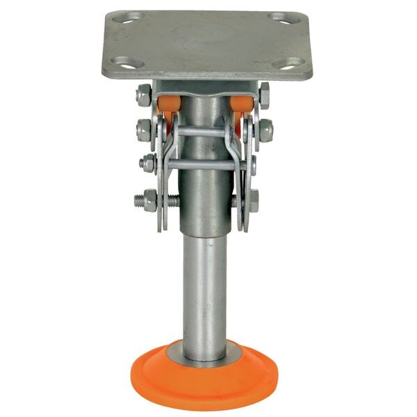 Floor Lck, Top Plate, 8-1/4 in H, 8 in Cstr