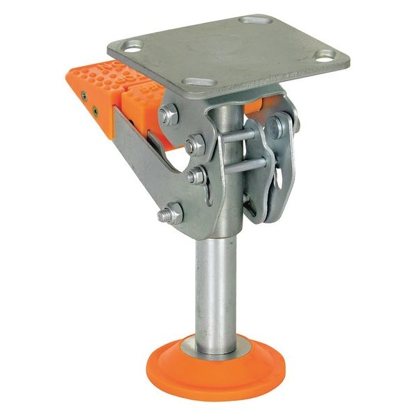 Floor Lck, Top Plate, 8-1/4 in H, 8 in Cstr
