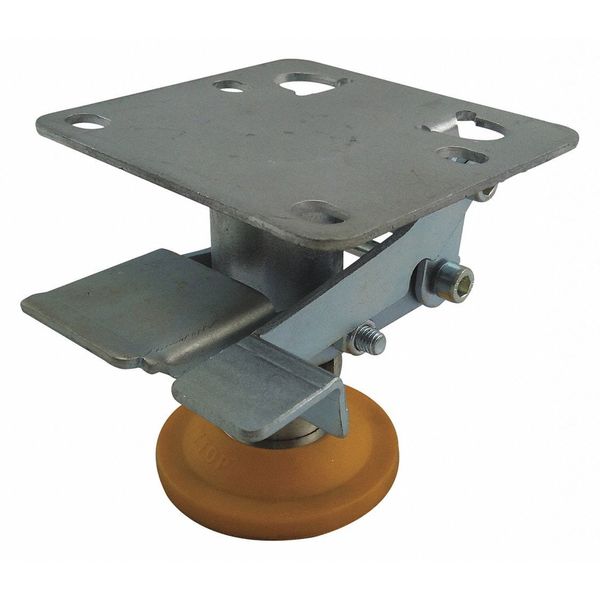 Floor Lck, Top Plate, 3-3/4 in H, 3 in Cstr