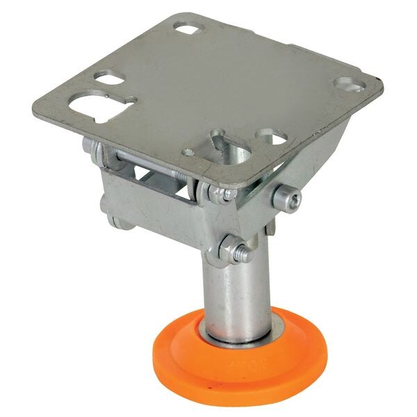 Floor Lck, Top Plate, 4-3/4 in H, 4 in Cstr
