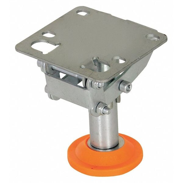 Floor Lck, Top Plate, 4-3/4 in H, 4 in Cstr