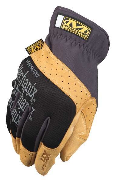 Mechanics Gloves, XL, Brown/Black, Synthetic Leather, Trekdry(R)