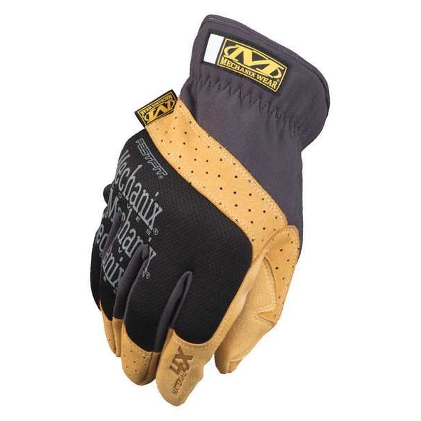 Mechanics Gloves, M, Brown/Black, Synthetic Leather, Trekdry(R)