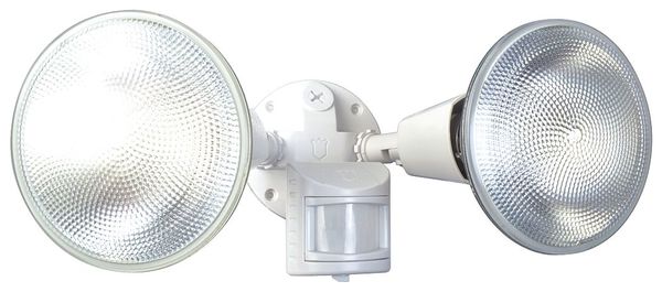 Motion Light, 110 Degree, 60 ft., Wht, 9in L