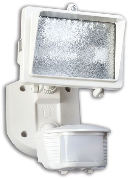 Motion Light, 180 Degree, 70 ft., Wht, 5in L