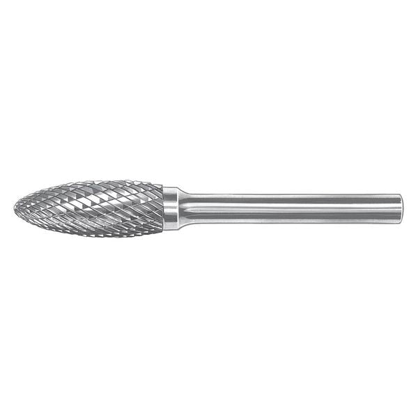 Carbide Bur, Flame, 1/8in., Diamond Cut
