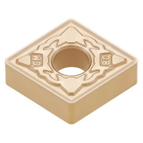 Diamond Turning Insert, Diamond, 1/2 in, CNMG, 80  Degrees, 1/32 in, Carbide