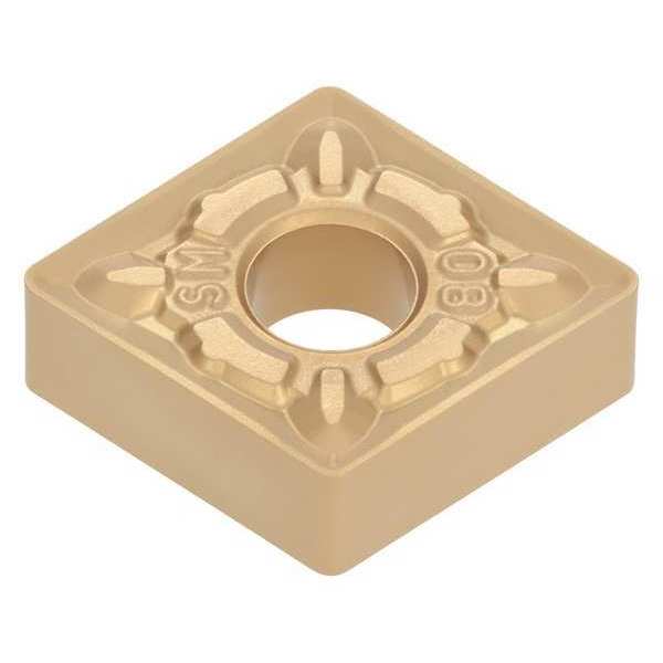 Diamond Turning Insert, Diamond, 1/2 in, CNMG, 80  Degrees, 3/64 in, Carbide