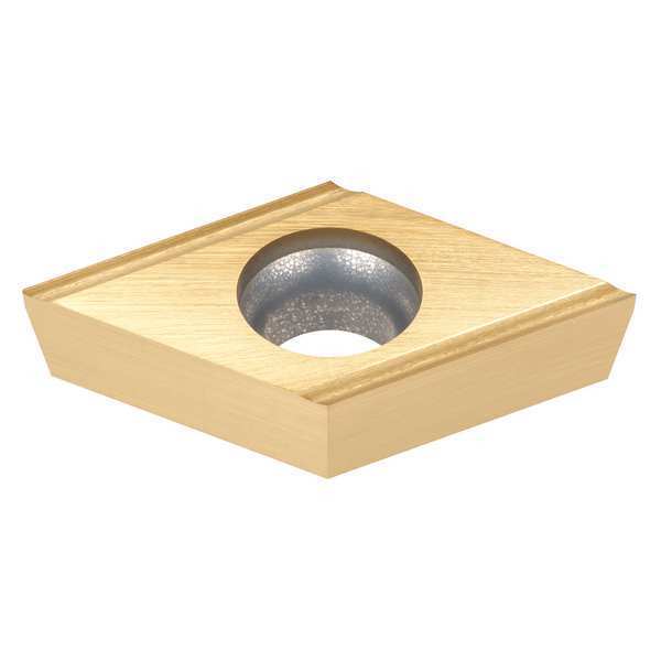 Diamond Turning Insert, Diamond, 3/8 in, DCGTR, 55  Degrees, 0.0040 in, Carbide