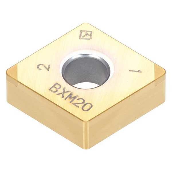 Diamond Turning Insert, Diamond, 1/2 in, CNM, 80  Degrees, 1/32 in, CBN