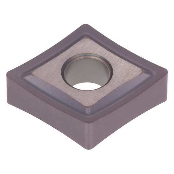 Diamond Turning Insert, Diamond, 1/2 in, CNMG, 80  Degrees, 0.0315 in, Carbide
