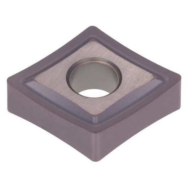 Diamond Turning Insert, Diamond, 1/2 in, CNGP, 80  Degrees, 0.0080 in, Carbide