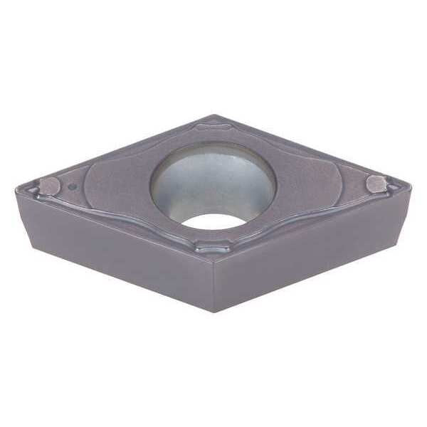 Diamond Turning Insert, Diamond, 3/8 in, DCMT, 55  Degrees, 1/64 in, Carbide