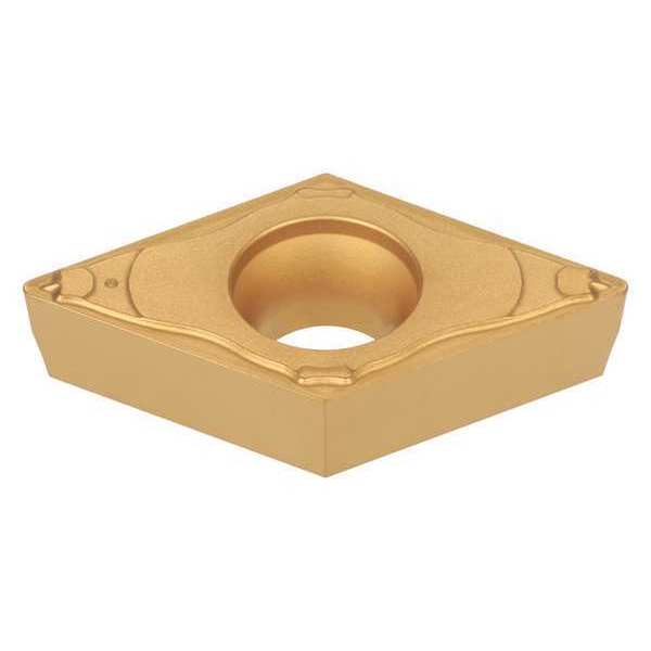 Diamond Turning Insert, Diamond, 3/8 in, DCMT, 55  Degrees, 1/64 in, Carbide