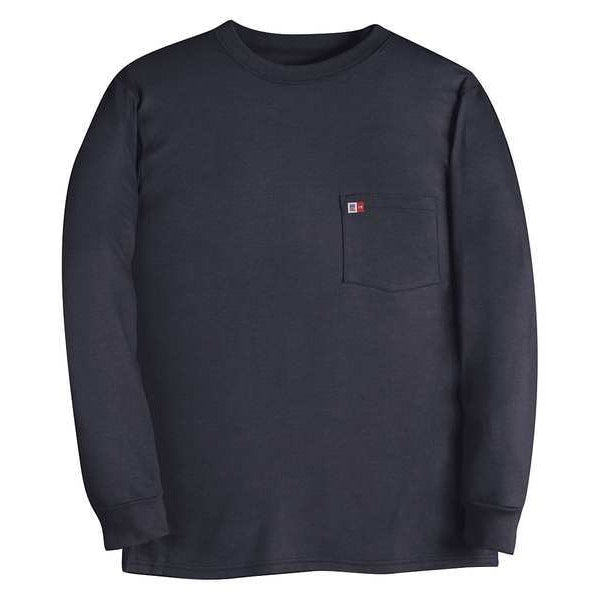 FR Crewneck Shirt, XL, 36-1/2in., Navy