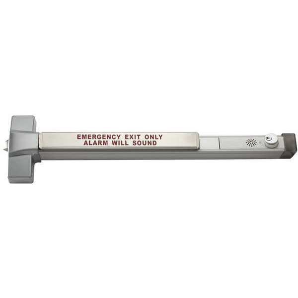 Alarmed Exit Device, Fits 3in.W