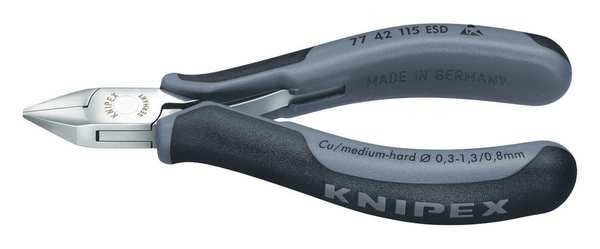 4 1/2 in Diagonal Cutting Plier Flush Cut Uninsulated