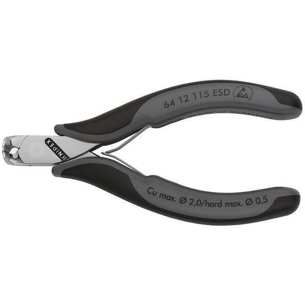 4 1/2 in ESD End Cutting Nipper Uninsulated