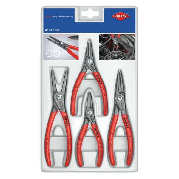 4 Piece Plastic Grip Retaining Ring Plier Set