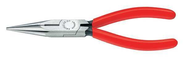 6 1/4 in Long Nose Plier, Side Cutter Plastic Coated Handle