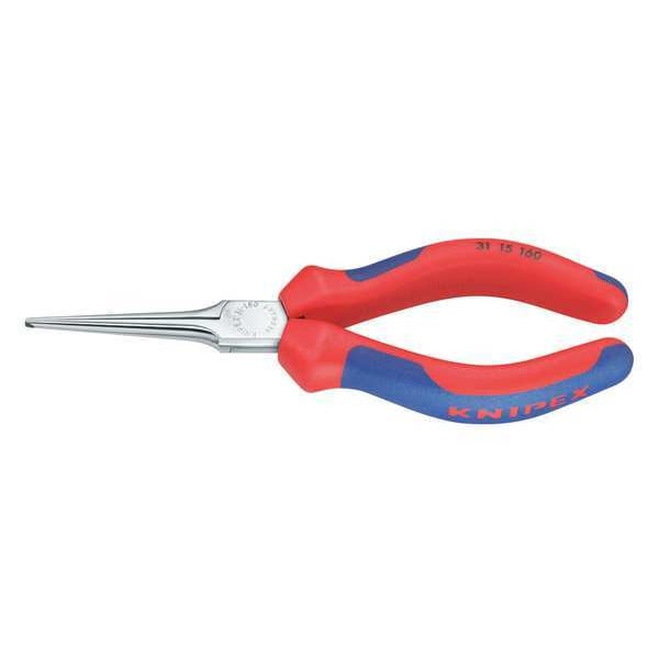 6 1/4 in Long Nose Plier Multi-Component Grip Handle