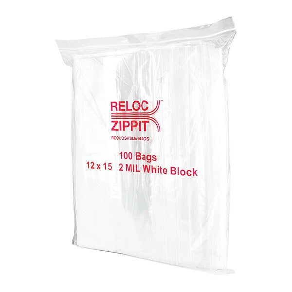 Reclosable Poly Bag 2-MIL, 12