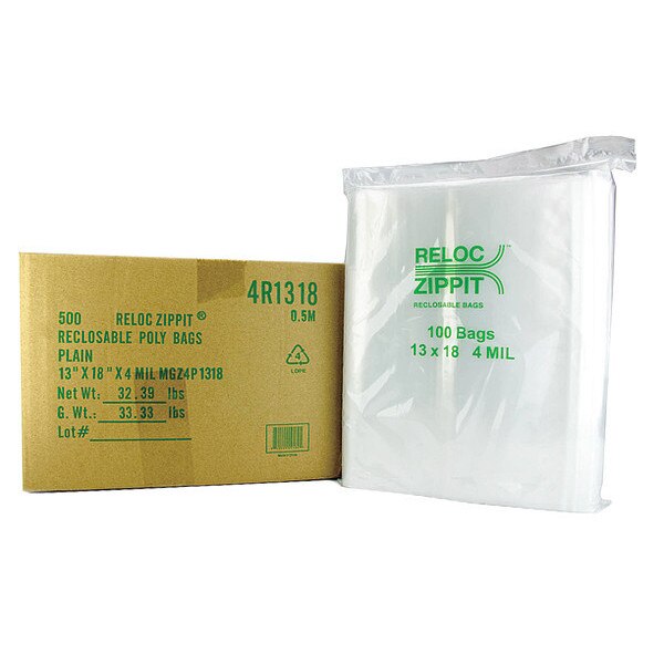 Reclosable Poly Bag 4-MIL, 13