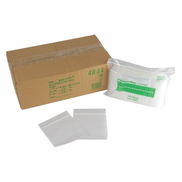 Reclosable Poly Bag 4-MIL, 3