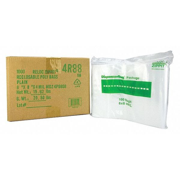 Reclosable Poly Bag 4-MIL, 8