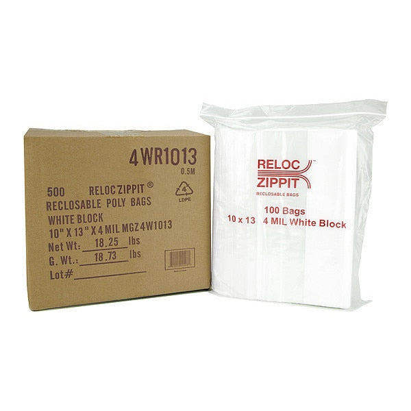 Reclosable Poly Bag 4-MIL, 10