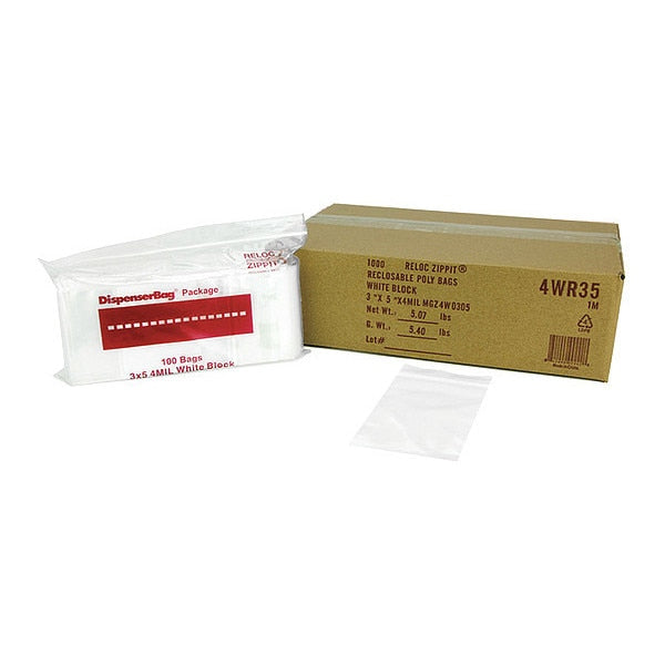 Reclosable Poly Bag 4-MIL, 3