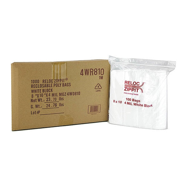 Reclosable Poly Bag 4-MIL, 8