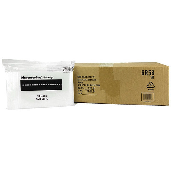 Reclosable Poly Bag 6-MIL, 5