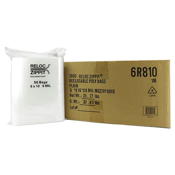 Reclosable Poly Bag 6-MIL, 8