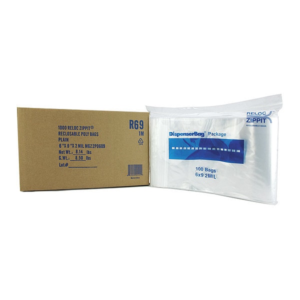 Reclosable Poly Bag 2-MIL, 6