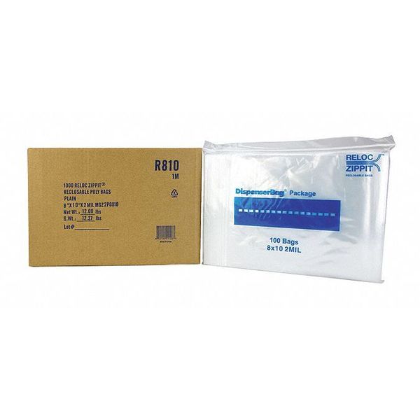 Reclosable Poly Bag 2-MIL, 8