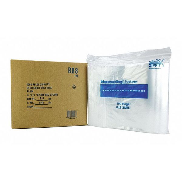 Reclosable Poly Bag 2-MIL, 8