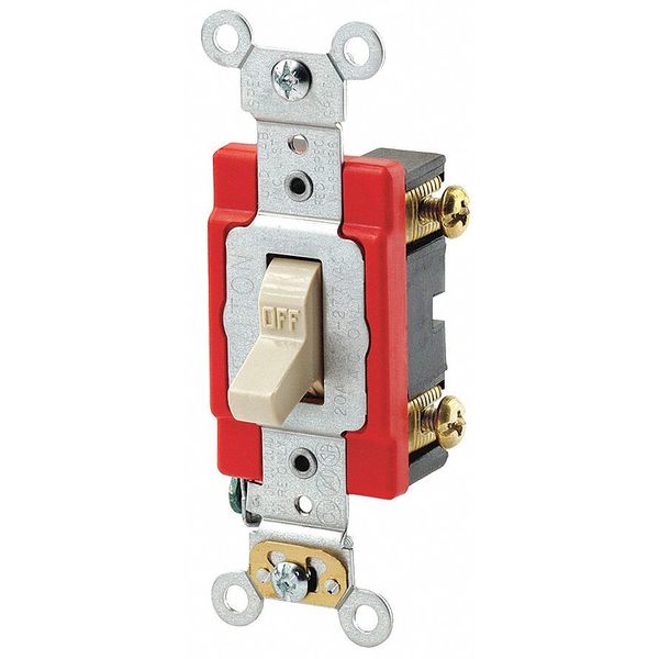 Wall Swtch, 3-Way, 120/277V, 20A, Ivry, Toggl