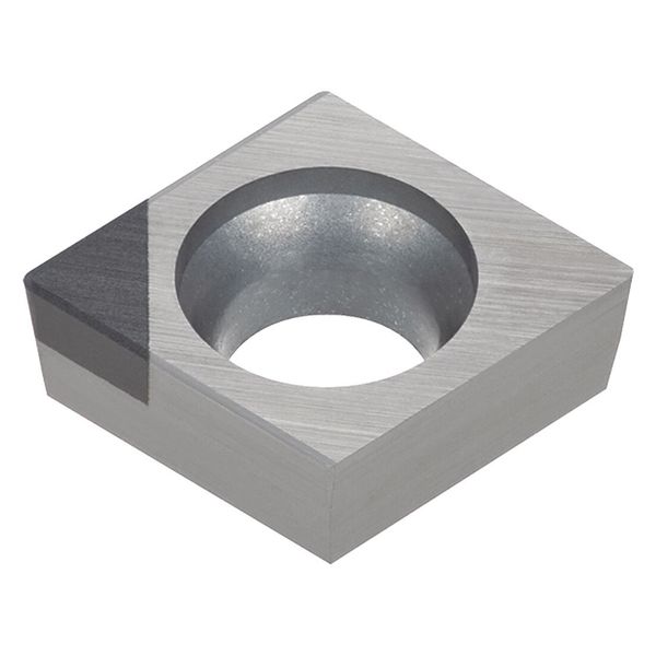 Diamond Turning Insert, Diamond, 11/64 in, CCGW, 80  Degrees, 0.0080 in, CBN