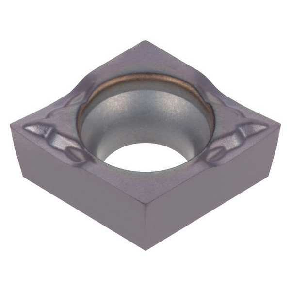 Diamond Turning Insert, Diamond, 11/64 in, CCGT, 80  Degrees, 0.0080 in, Carbide