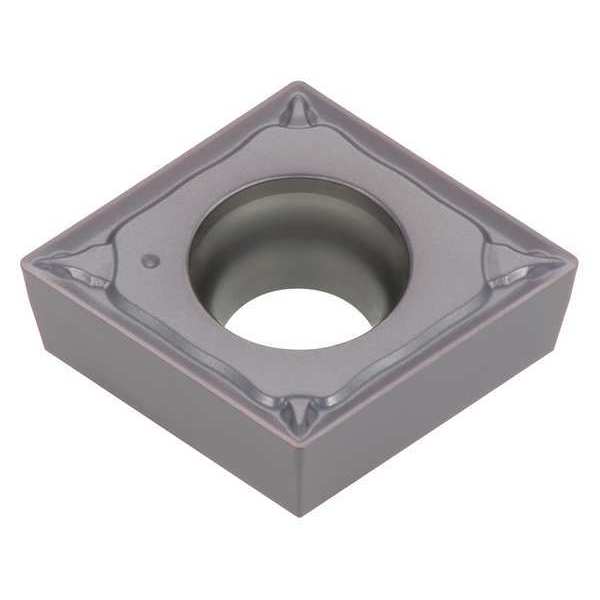 Diamond Turning Insert, Diamond, 3/8 in, CCMT, 80  Degrees, 0.0080 in, Carbide