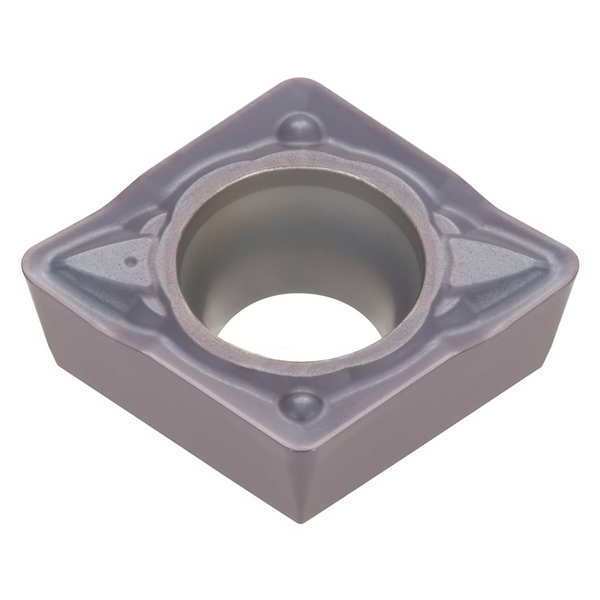Diamond Turning Insert, Diamond, 1/4 in, CPMT, 80  Degrees, 1/64 in, Carbide