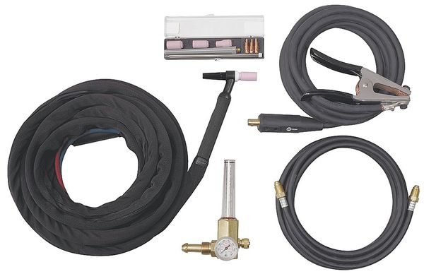 Tig Torch, 0.020 in to 1/8 in Electrodes