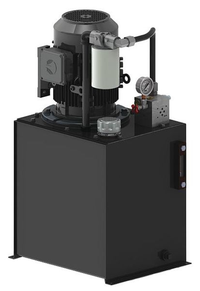 Power Unit, 15gal., 208-230/460VAC, 2500psi