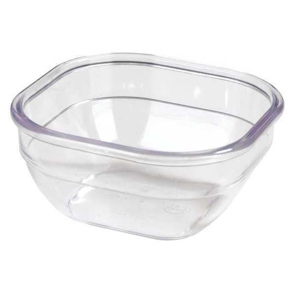 Square Bowl, 10 oz., SAN Clear PK48