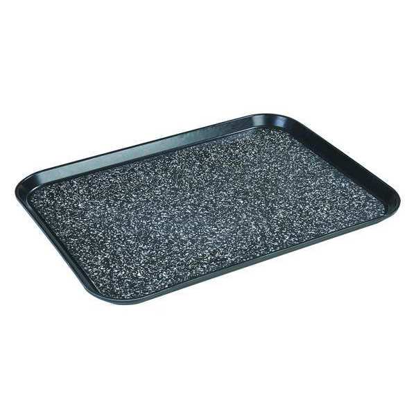 Tray, Non-Skid, 18in.L x 14in.W, Black, PK12
