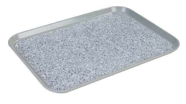 Tray, Non-Skid, 20-1/4in. L, Gray, PK12