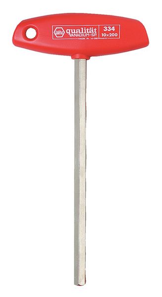 Metric Plain Hex Key, 2.5 mm Tip Size, 100 mm Long, 100 mm Short